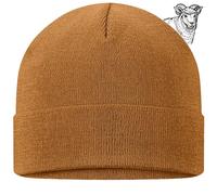 TODO 100% lana merino - Caldo, morbido, comodo per le giornate fredde - Inverno quotidiano - Lana mantiene caldo Beanie donna e uomo, Colore senape, 100% lana merino, Taglia unica