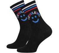 TODO 2026 Calzini per bambini e bambine, 28-32, 33-37, regalo per l'inizio della scuola, per bambini scolastici, educazione fisica, Scuola bambino - Nero - Sorriso, 28-32