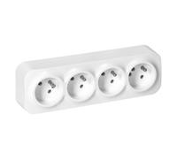 ToDo 2P+Z presa quadrupla IP20, 16A, 230V OR-OE-7210/W