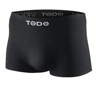 TODO Boxer sportivi da uomo (confezione da 1 - 3 pezzi) elasticizzati, per lo sport, traspiranti, leggeri, senza sfregamenti (taglia S-3XL), 1 x nero, XXXL