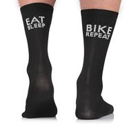 TODO - Calze da Ciclismo per Uomo e Donna, Traspiranti, con Motivo Decorativo, Utilizzabili Anche Come Calze per la Corsa, 47-50