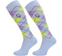TODO Calzettoni comodi da equitazione a scacchi STPDJ | Calze da equitazione Reiter Calze al ginocchio | Calze in cotone da donna uomo e bambino, STPDJ - RS12, 35-38