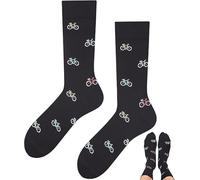 TODO Colours Calzini divertenti con motivo - Multicolori, Colorati, Pazzi per la gioia di vivere, Bicicletta 360, 43-46