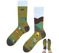 TODO Colours Calzini divertenti con motivo - Multicolori, Colorati, Pazzi per la gioia di vivere, Calze Bivacco, 43-46