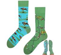 TODO Colours Calzini divertenti con motivo - Multicolori, Colorati, Pazzi per la gioia di vivere, Calzini Cavalli, 43-46