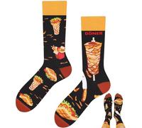 TODO Colours Calzini divertenti con motivo - Multicolori, Colorati, Pazzi per la gioia di vivere, Calzini kebab, 43-46