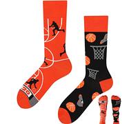 TODO Colours Calzini Fantasia Uomo e Donna - divertenti, colorati, motivo, multicolore (43-46, Basketball)