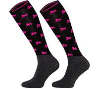 TODO Comodo STPJM Calze Equitazione Bambina Donna Estivi, sottile, traspirante | Calzini da Equitazione Ragazza Ragazzo (35-38, STPJM - Horses 02)