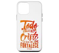 Todo Lo Puedo En Cristo Que Me Fortalece Christian Faith Custodia per iPhone 12 mini