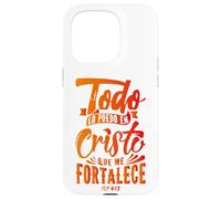 Todo Lo Puedo En Cristo Que Me Fortalece Christian Faith Custodia per iPhone 15 Pro