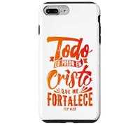 Todo Lo Puedo En Cristo Que Me Fortalece Christian Faith Custodia per iPhone 7 Plus/8 Plus