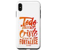 Todo Lo Puedo En Cristo Que Me Fortalece Christian Faith Custodia per iPhone XS Max