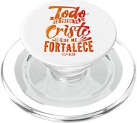 Todo Lo Puedo En Cristo Que Me Fortalece Christian Faith PopSockets PopGrip per MagSafe