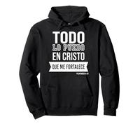 Todo Lo puedo en Cristo Que Me fortalece. Felpa con Cappuccio