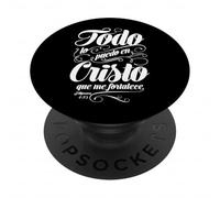 Todo lo puedo en Cristo que me fortalece. PopSockets PopGrip Adesivo