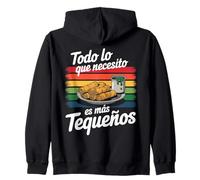 Todo Que Necesito Es Más Tequeños Felpa con Cappuccio