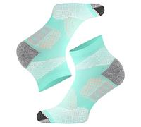 TODO RUNNING RAID Calze da Corsa Donna & Uomo Anti-Bolle Imbottitura Tecnica, Calze da Corsa Colorate Divertenti Quarter e Crew, Calze da Corsa Maratona, Trail, Jogging, Corsa, menta, 39-42