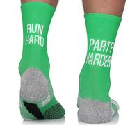 TODO RUNNING RAID - Calzini da corsa tecnici, anti-bolle, per uomo e donna con DryTex. Calzini sportivi colorati | Marathon | Trail | Jogging | Running | Running | Running, With Run Hard Party Harder