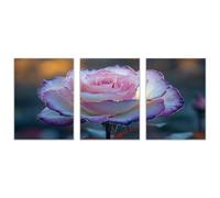 TODOAA 3 pezzi Piante Stampe e Decorazione Murale Murale floreale astratto Camera da Letto Cucina Quadri- Moderni Soggiorno Immagini Parete Botaniche(viola)-60x80cmx3 Non incorniciato