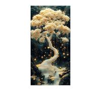 TODOAA Albero della vita Stampa su tela Pittura Bella opera d'arte dell'albero naturale Moderni Astratti Murale Poster, da parete Decorazioni da parete soggiorno Cucina-50x100cm Non incorniciato