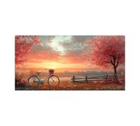 TODOAA Albero della vita Stampa su tela Poster di paesaggio dell'albero della natura Moderni Astratto Immagine,Pittura su Tela Cucina Ufficio Sala Da Pranzo Bar Decorazioni-80x160cm Non incorniciato