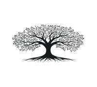 TODOAA Astratto Quadri Soggiorno Grande Albero della vita Albero minimalista astratto Moderni Stampe Su Tela -Camera Da Letto Bagno Cucina Ufficio Pranzo(nero)-70x140cm Non incorniciato