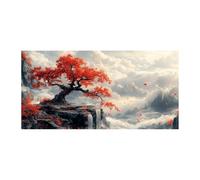 TODOAA Astratto Quadri Soggiorno Grande Albero della vita Paesaggio naturale degli alberi di montagna Moderni Stampe Su Tela -Camera Da Letto Bagno Cucina Ufficio Pranzo-60x120cm Non incorniciato