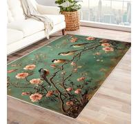 TODOAA Tappeto Salotto Moderno Astratto Natura Albero Tramonto modello Pelo Corto Morbido Antiscivolo Tappeti Salotto Grandi Camera da Letto Home Decor(Rosa 65)-90x120cm