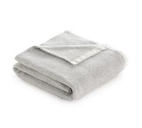 Todocama - Coperta in cotone extra morbida con motivo a righe, copriletto multiuso quattro stagioni per divano, letto, copridivano, coperta decorativa e coperta a foglio, (grigio scuro, 180 x 240 cm).