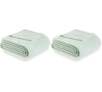 Todocama - Coperta in cotone extra morbido, quattro stagioni, copriletto multiuso, plaid per letto, coperta in pile, copriletto, copriletto, copriletto, copriletto. (120 x 180 cm, verde menta),