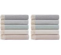 Todocama, Copriletto multiuso per divano, coperta in pile, plaid per letto, copriletto, prodotto in Spagna, in tinta unita (125 x 180 cm, beige sabbia) (Confezione da 2)