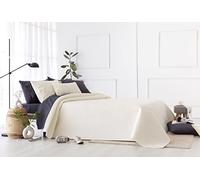 Todocama Copriletto trapuntato sottile con motivo piqué, per primavera, estate, autunno e inverno, 100% microfibra extra morbido, Copriletto multiuso, Letto 105 - 200x260cm, Beige