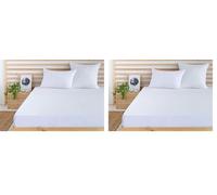 Todocama - Coprimaterasso regolabile in spugna, impermeabile e traspirante, Disponibile in tutte le misure, Letto da 160 x 190/200 cm (Confezione da 2)