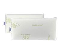 Todocama - Cuscino viscoelastico, 70 cm, 2 Pezzi nucleo compatto. Doppia fodera con cerniera. Tessuto Aloe Vera Plus. Termoregolante e adattabile al collo.