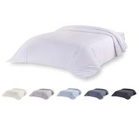 Todocama Set copripiumino in microfibra extra morbido al tatto. (Bianco - Letto 200-260 x 240 cm).