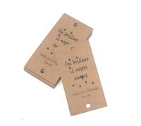 TODOKRAFT 50 Biglietti kraft per Bengalas Fai brillare il nostro amore (testo in Italiano)