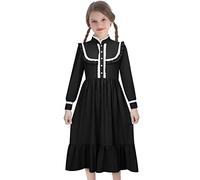 Todollcos Harriet Tubman - Costume da pioniere per ragazza, stile vintage vittoriano, 140 cm, colore: nero