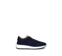 Tod's Blue Calf Leather Bos Taurus Low Top Sneakers - EU40.5/US7.5