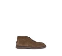 Tod's Brown Calf Leather Bos Taurus Lace-Up Boots - EU43/US10