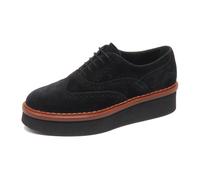 Tod's - Scarpe in camoscio italiane con zeppa - - Shoes - Donna - Nero - 36 EU