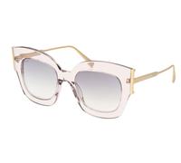 Tod's To0310 Occhiali Da Sole Donna Rosa Farfalla Grigio 52mm