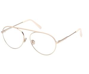 Tod's To5247 Occhiali Da Vista Donna Bianco Rotondo