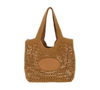 Tod's - Tote all'Uncinetto in Raffia - - Bags - Donna - Marrone - ONE SIZE