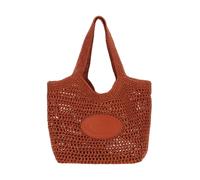 Tod's - Tote all'Uncinetto in Raffia - - Bags - Donna - Rosso - ONE SIZE
