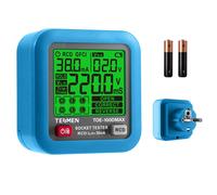 TOE-100DMAX Tester Di Prese Con Indicazione Del Tempo Di Intervento RCD, Display