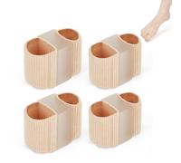 Toe Separator,RoadLoo 4 Pezzi Separatori per Alluce Valgo per Dita Sovrapposte con 2 Occhielli 2 Diverse Misure Separatore Dell'alluce per Alluce Sovrapposto Alleviano lo Sfregamento Adatto per Bunion