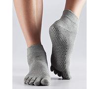 Toe Sox - Calze alte sino alla caviglia, grigio melange, S