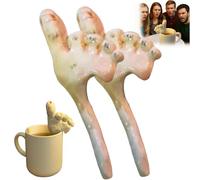 Toe-Tal Straw, il modo più strano per sorseggiare la tua bevanda, divertente e stravagante cannuccia in ceramica a forma di dito del piede, strano oggetto di conversazione per gli amici (2 PCS)