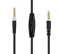 Toeasor Cavo audio di ricambio Cloud Alpha con controlli mute e volume, compatibile con cuffie da gioco Kingston Cloud Alpha/Cloud Mix/Cloud Flight/Alpha S/Logitech G633/G933 (nero)