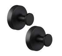 TOEECY 2 Pezzi Ganci a Ventosa Rotondi in Acciaio Inox Ganci Adesivi Potenti Appendi Accappatoio Bagno Senza Forare Ganci Appendiabiti Impermeabili per Cucina Bagno